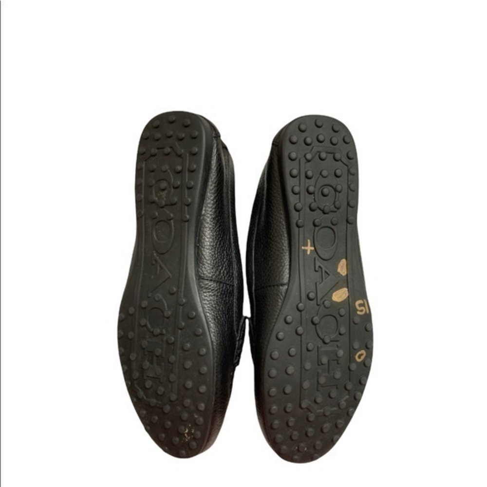 Coach black leather loafer shoes 8 - Picture 2 of 10